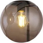 Kulaté stínidlo z kouřového skla pro retro lampu