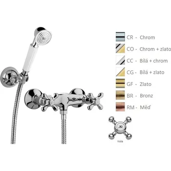 Vodovodní baterie Paffoni VIOLA sprchová baterie se sprchovým kompletem Barva: Bronz VLV168DBR