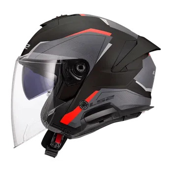 Motodoplněk LS2 OF618 VERSO II AIR BLACK RED 3XL