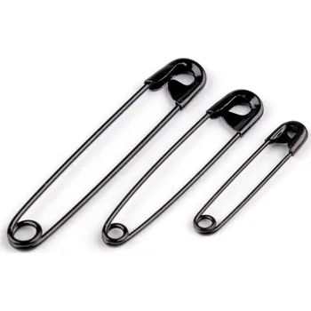 Nástroj na niť a příze Spínací špendlíky mix velikostí Varianta: 2 černý lak, Balení: 50 svaz.