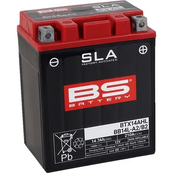 Auto-moto baterie Továrně aktivovaná motocyklová baterie BS-BATTERY BB14L-A2 (FA) (YB14L-A2 (FA)) SLA