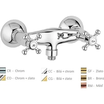 Vodovodní baterie Paffoni VIOLA sprchová baterie bez sprchového kompletu Barva: Bronz VLV168BR