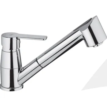 Vodovodní baterie Paffoni RED dřezová stojánková baterie se sprchou Barva: Chrom RED183CR