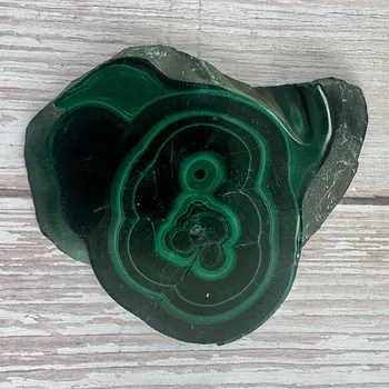 Malachit Kongo Stalaktitový řez 10 cca 9,3 x 7,5 cm, 134 g