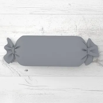 Dekorativní polštářek Polštář válec bonbon Rongo RG-068 Šedý 15x40 cm
