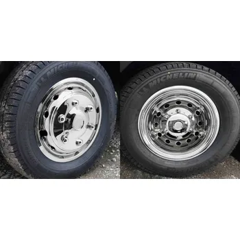 Poklice na kolo Sada nerezových poklic MAN TGE / VW Crafter 2018- 6-Stud PCD: 205mm 1 sada = 4 ks