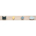 Atmosphera for kids Dětský věšák SUPER HERO, 4 háčky