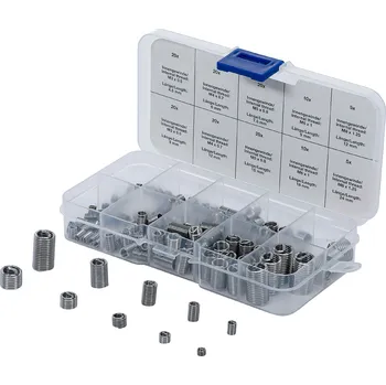 Závitořezný nástroj BGS 74506, Sada pro opravu závitu | nerezová ocel | 150dílná