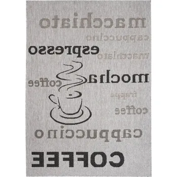 Koberec Makro Abra Kusový koberec Sisal MELISSA KF88A Kafe Popisy šedý Rozměr: 200x290 cm