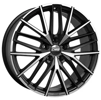 Disk Alu kola CMS C36, 20x8.5 5x114.3 ET45, černá matná + leštění (zátěžová)