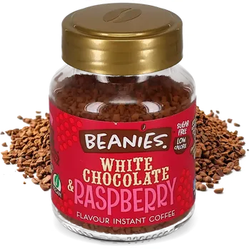 Káva Beanies | Bílá čokoláda a maliny - 50 g instantní kávy