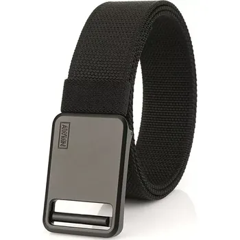 Opasek Nylonový opasek s kovovou přezkou Košen Černý