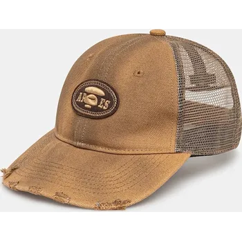 Kšiltovka Kšiltovka AAPE Main pánská, hnědá barva, hladká, AAPCPM5315XXO, ONE SIZE, 84X