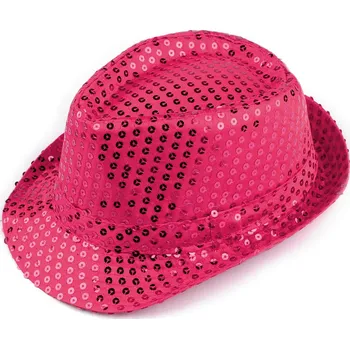 Klobouk s flitry na karneval a párty