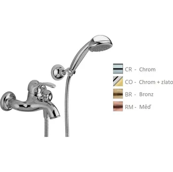 Vodovodní baterie Paffoni FLAVIA vanová baterie, vč. sprch.kompletu Barva: Chrom FA024CR