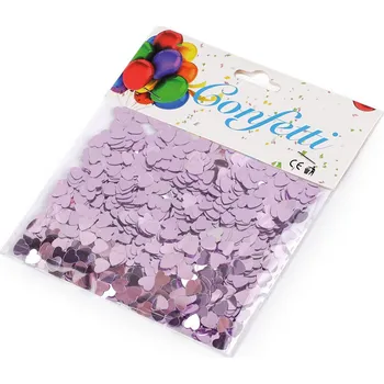 Konfety srdce - na párty, svatbu, oslavu, barva 11 pudrová