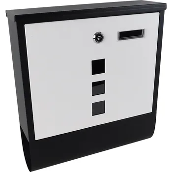 Železářství PROHOME - Schránka poštovní 30x9x33cm Marvin černobílá