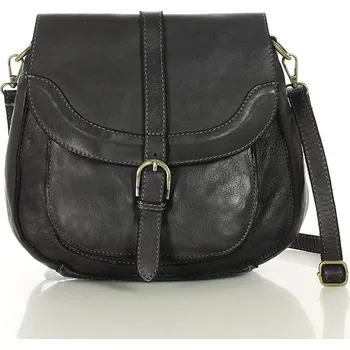 Kabelka MARCO MAZZINI Černá dámská vintage retro kabelka přes rameno (v253a) Velikost: ONE SIZE