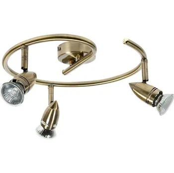 Bodové svítidlo Spirálové stropní bodové svítidlo 50W GU10 patina FLASH