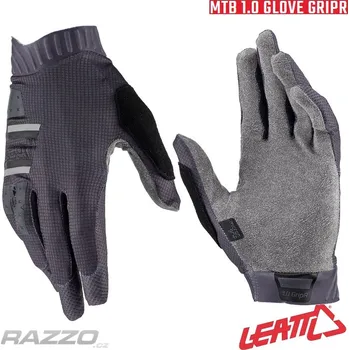 Cyklistické rukavice Dětské rukavice Leatt MTB 1.0 GripR Junior Glove Stealth 2023 KL