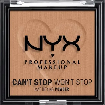Pudr NYX Professional Makeup Mattifying matující pudr na obličej 07 caramel, 6 g