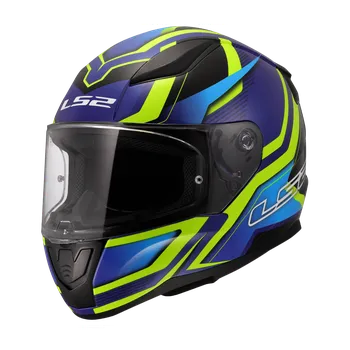 Helma na motorku LS2 FF353 RAPID II FLITZ H-VIS YELLOW BLUE-06 M