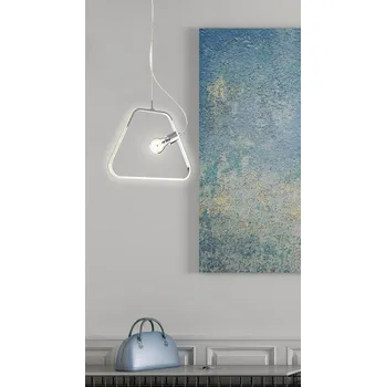 Stropní závěsná lampa Apeti Ikaria E27 LED+12W chrom LED 4000K