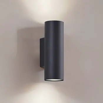 Lampička Nástěnné svítidlo Lindby Joffrey, 18 cm, černé, nahoru/dolů, GU10 černá 2 x 10 W LED - Doprava zdarma