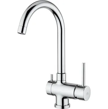 Vodovodní baterie Paffoni STICK dřezová stojánková baterie ,pračka, myčka Barva: Ocelový vzhled SK190ST