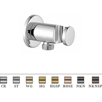 Sprchový držák Paffoni TONDO držák ruční sprchy s napojením, celokovový Barva: Matná bílá ZSUP031BO