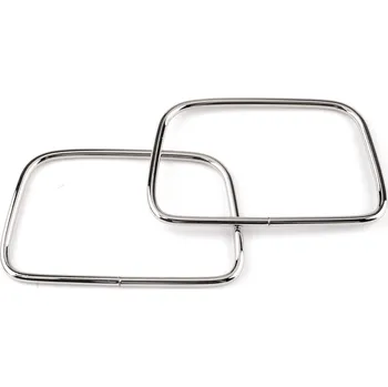 Kovová ucha na tašky 7x11 cm, barva 1 nikl