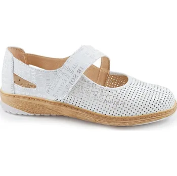 Dámská zdravotní obuv Dámská obuv De-plus DE-AX-1910, bílo stříbrná 41