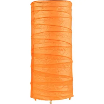 Stojací lampa Oranžová papírová stolní lampa Tlačítko