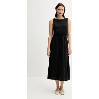 Dámské šaty Šaty United Colors of Benetton černá barva, midi, 3Q225V00X 99X, vel. XS
