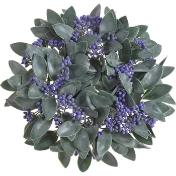 Věnec Věnec s bobulemi zeleno-fialový – Ø 24 cm