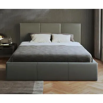 Postel Čalouněná postel 180x200 cm VIP se zdvižným roštem ŠEDÁ
