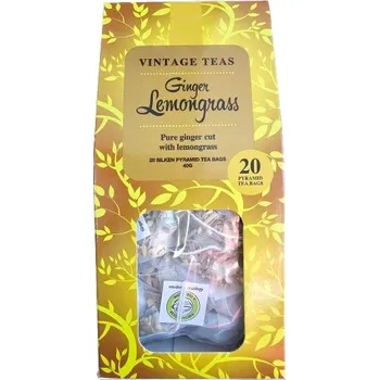 Vintage Teas čaj zázvor s citronelou 40 g 20 pyramid (Pravý čaj v pyramidových sáčcích)