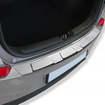 Lišta karosérie CRONI Nerezový kryt nárazníku Škoda Kamiq Facelift (od roku 2024>) - 4 trapez 1. Lesklá, leštěno do zrcadlového lesku