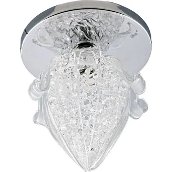 Stropní svítidlo sk-37 ch g4 chromované pevné křišťálové 20w g4 květinový poupě