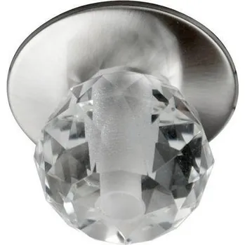 Stropní svítidlo saténový nikl křišťálová koule G4 SK-04