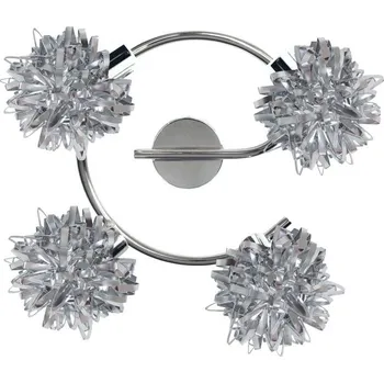 Stropní svítidlo s dělenou spirálou 4X40W G9 chrom