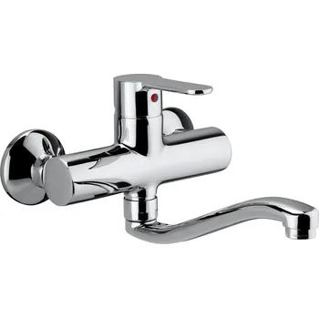 Vodovodní baterie Paffoni BLU umyvadlová/dřezová nástěnná baterie Barva: Chrom BLU161CR