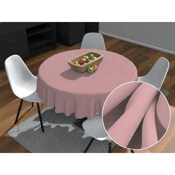 ubrus Dekorační kulatý ubrus Rongo RG-074 Starorůžový Ø 100 cm