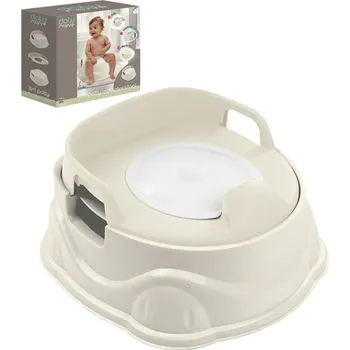 Nočník DOLU Nočník / sedátko na WC / baby stolička 3v1 béžová