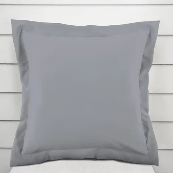 Povlak na dekorativní polštářek Dekorační povlak na polštář s lemem Rongo RG-068 Šedý 40 x 60 cm