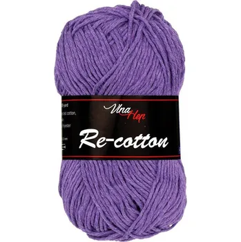 Příze Re-cotton, 81101, fialová