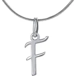 Stříbrné přívěsky - písmenka Písmeno: F