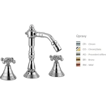 Paffoni BELINDA bidetová baterie 3 otvor.s výpustí Barva: Bronz FBLV118BR