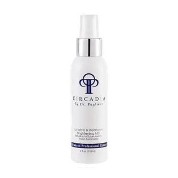 Přípravek na čištění pleti a oči Circadia Licorice & Bearberry Brightening Mist - Rozjasňující sprej s výtažky z lékořice a medvědice lékařské 118 ml