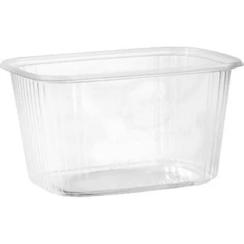 Jednorázové nádobí Miska na salát PP hranatá 250ml - KP-805, 100ks/ba